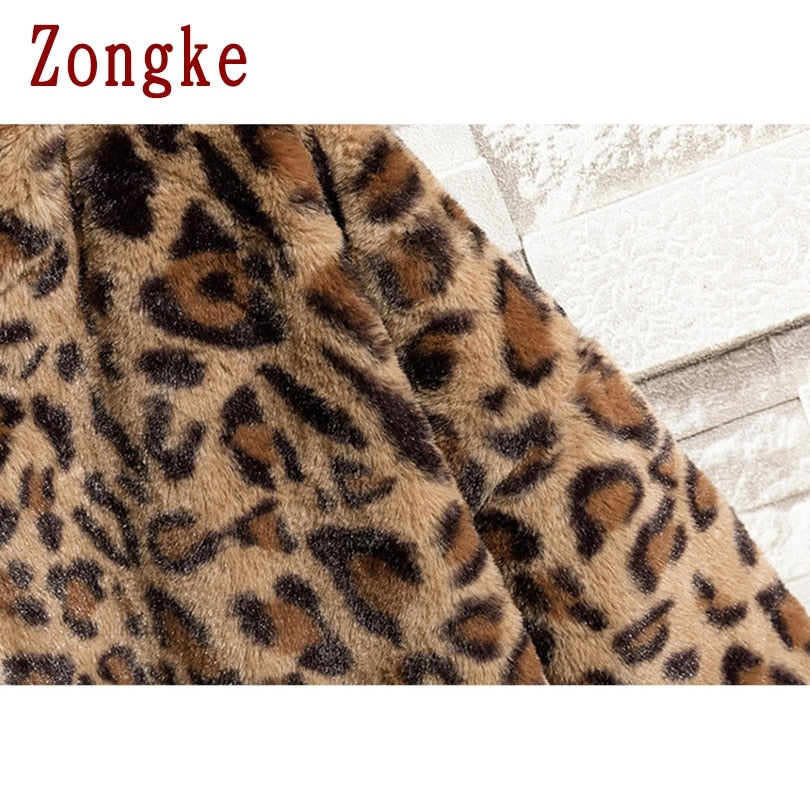 Zongke Leopard Hooded Winter Jacket Men 2022 Japanese Streetwear Men Jacket Winter Casual Jackets For Men Brand Coat M-4XL