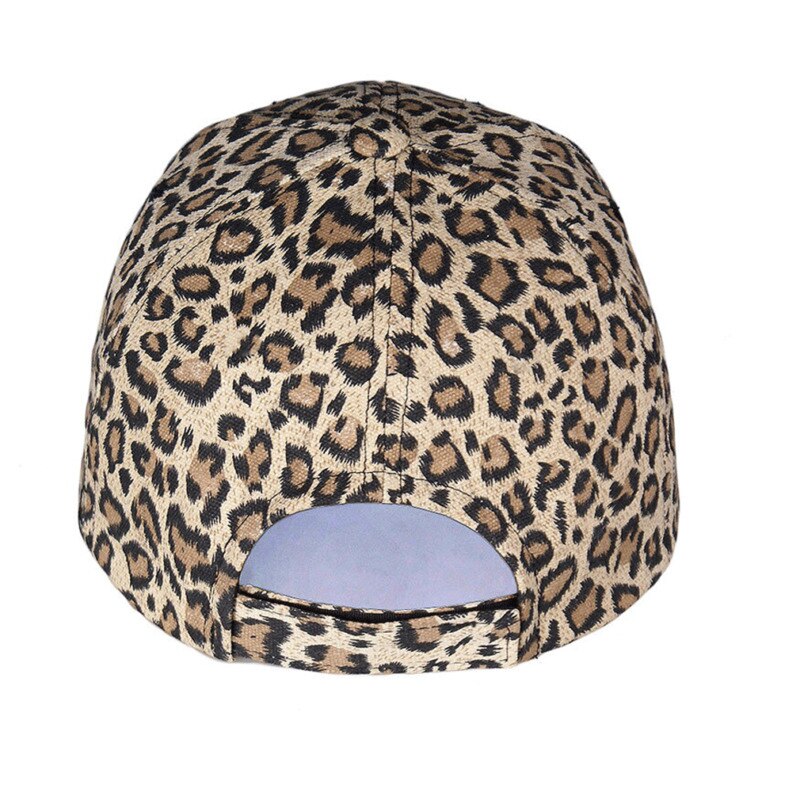 New Women Men Sports Hat Leopard Cheetah Print  PanelStrapback Camp Hat  Cap retro animal Baseball Cap Adjustable Travel Sport