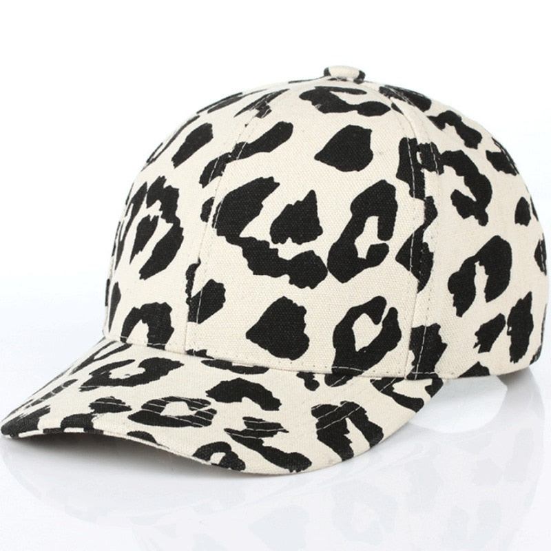 New Women Men Sports Hat Leopard Cheetah Print  PanelStrapback Camp Hat  Cap retro animal Baseball Cap Adjustable Travel Sport