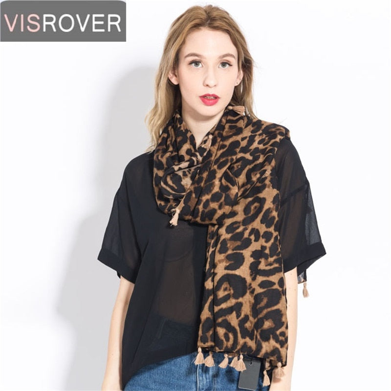 Animal Leopard Print Scarf Women Beach Scarf Luxury Brand Viscose Big Leopard Summer Scarf Hijab Women Scarfs Fashionable Wraps