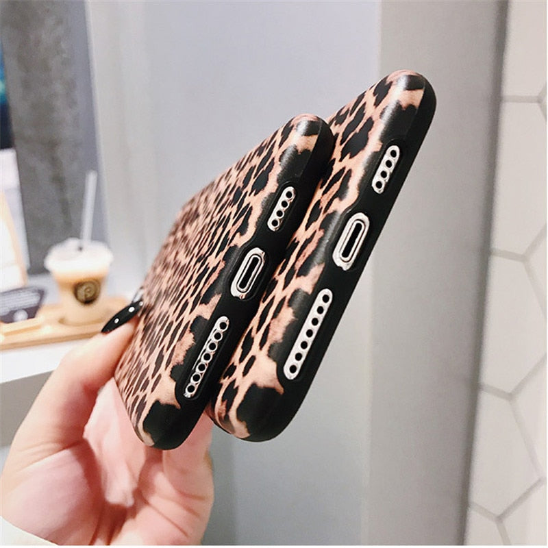 Lovebay Luxury Leopard Print Phone Case For iPhone 7 Soft IMD Silicone Cover For iPhone 11 12 13 14 Pro XS Max XR X 6 6S 8 Plus