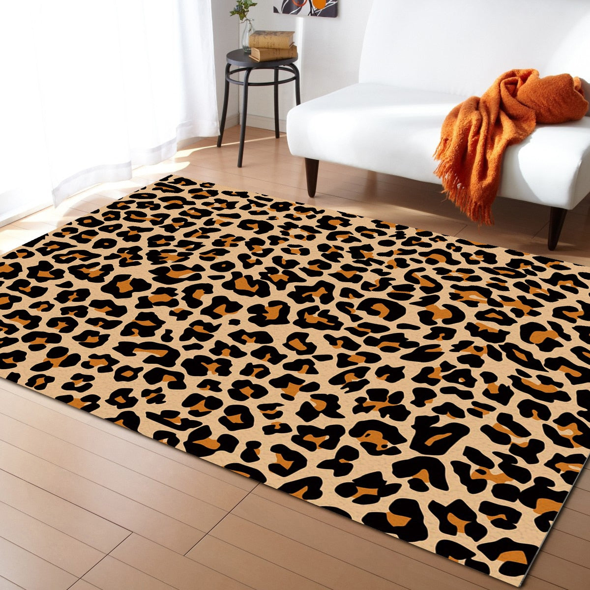NOAHAS Fluffy Leopard Print Rug Cheetah Print Area Rugs Soft