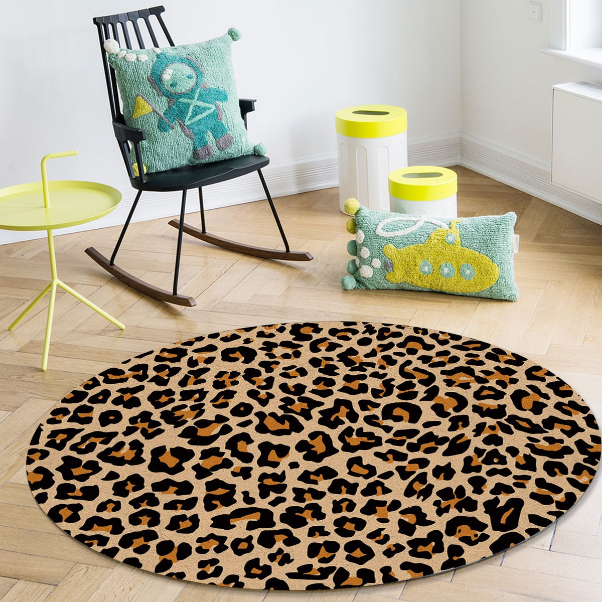 Leopard Print Cheetah Art Carpet for Living Room Floor Mat Bedroom Rug Large Bathroom Entrance Non-slip Doormat