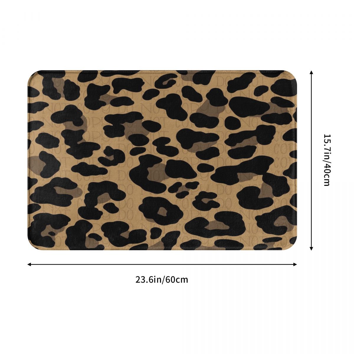 Leopard Doormat Bathroom Printed Polyeste Mat Kitchen Home Hallway Skin Fur Decoration Floor Rug Door Mat Bath Mat